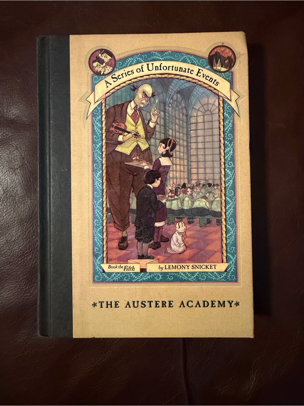 A Series of Unfortunate Events: The Austere Academy Hardcover - Beige & Black